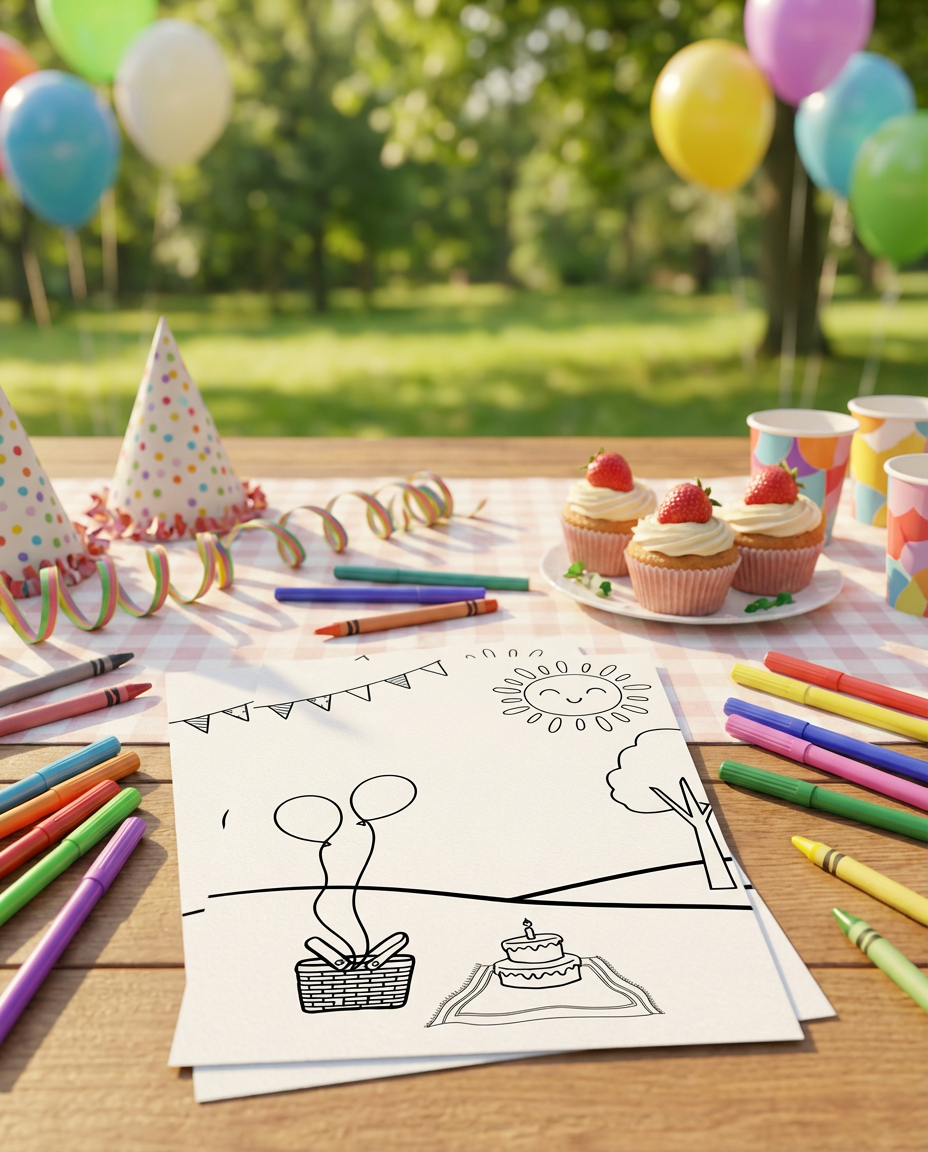 Σελίδες ζωγραφικής συλλογής «Nice day for a Picnic»
