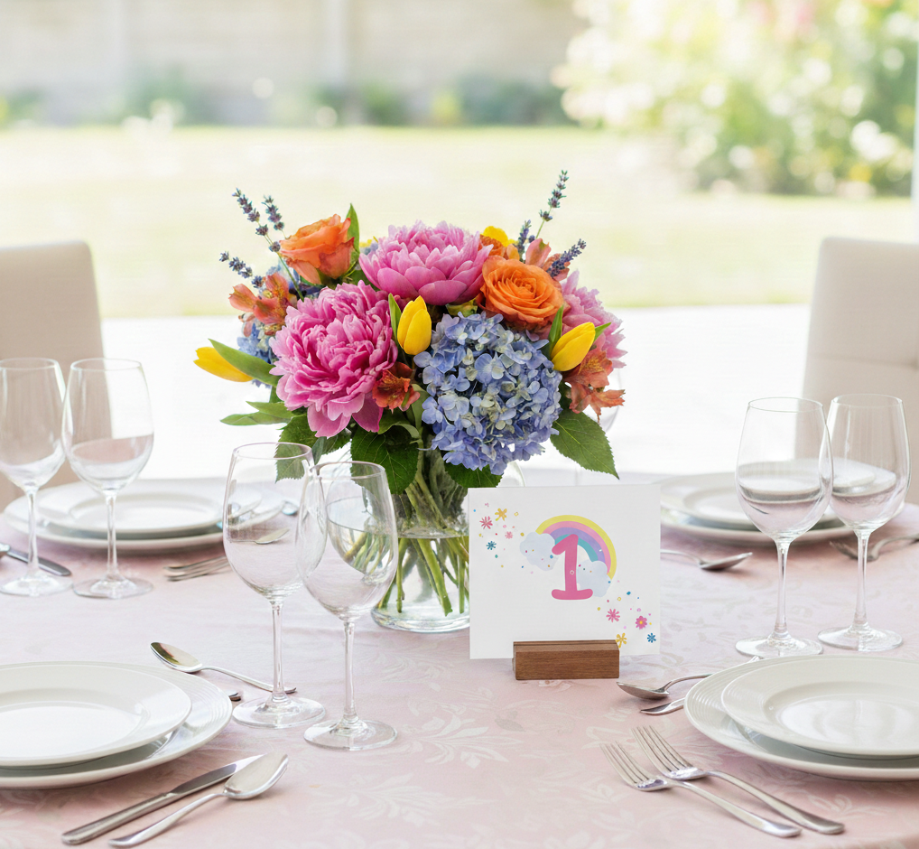 Αρίθμηση τραπεζιών συλλογής «She’s like a Rainbow»