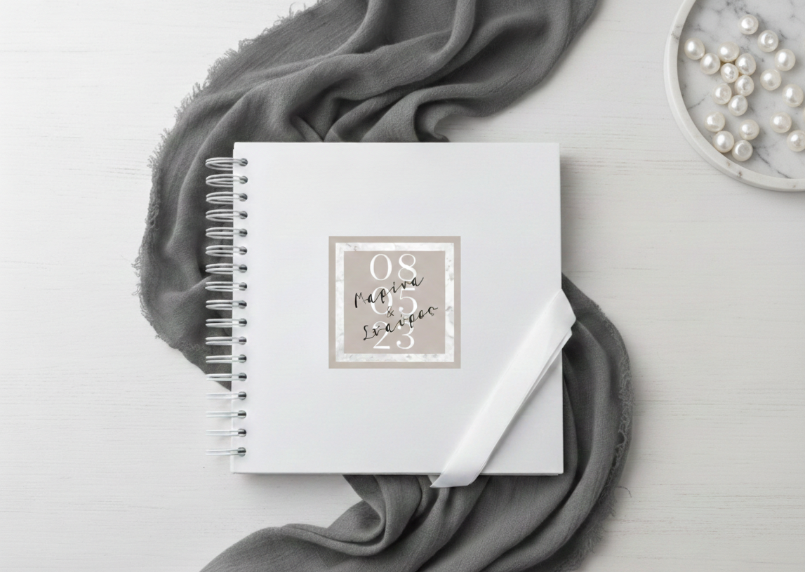 Βιβλίο ευχών συλλογής «Marble Effect»