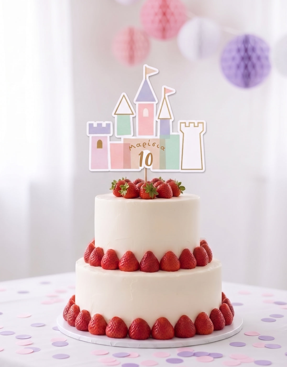 Cake topper συλλογής «Princess Unicorn»
