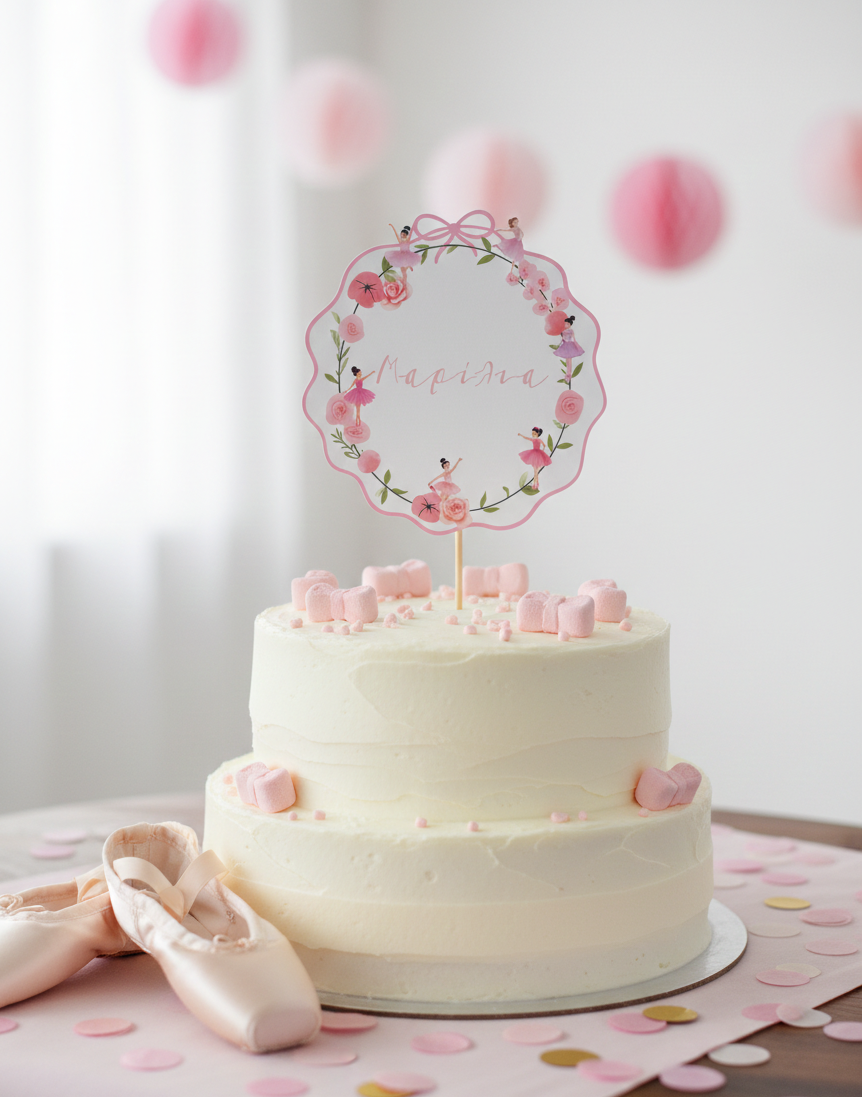 Cake topper συλλογής «Ballet Class»