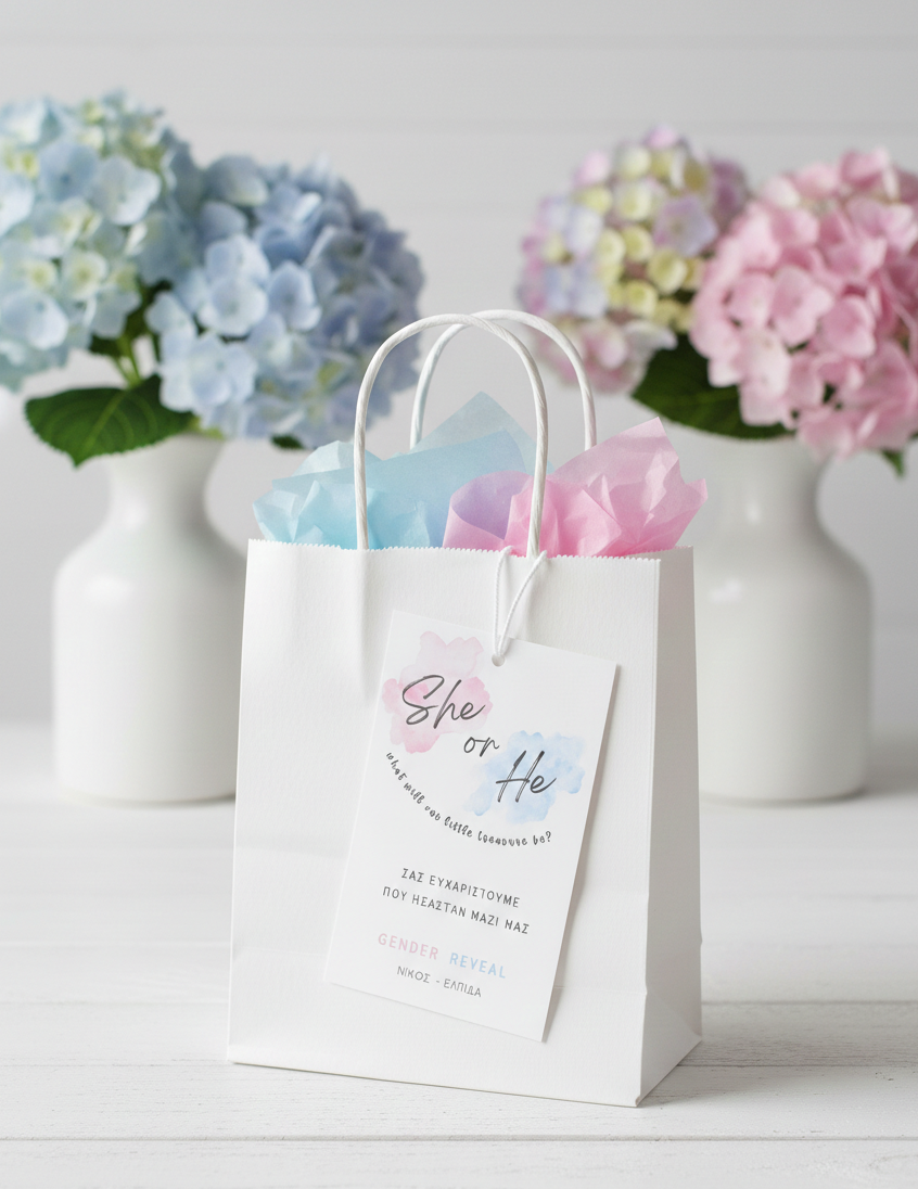 Ευχαριστήρια κάρτα συλλογής «Gender Reveal»