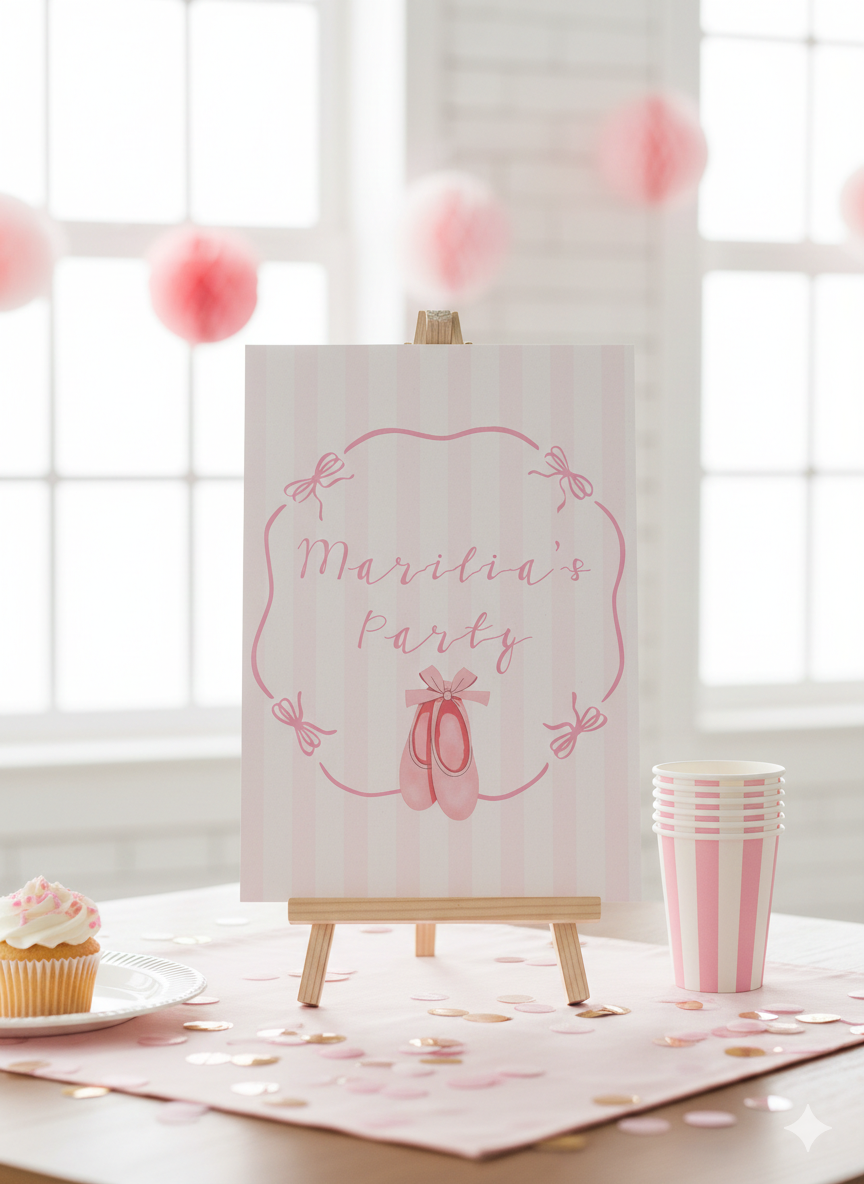 Επιγραφή party συλλογής «Ballet Class»