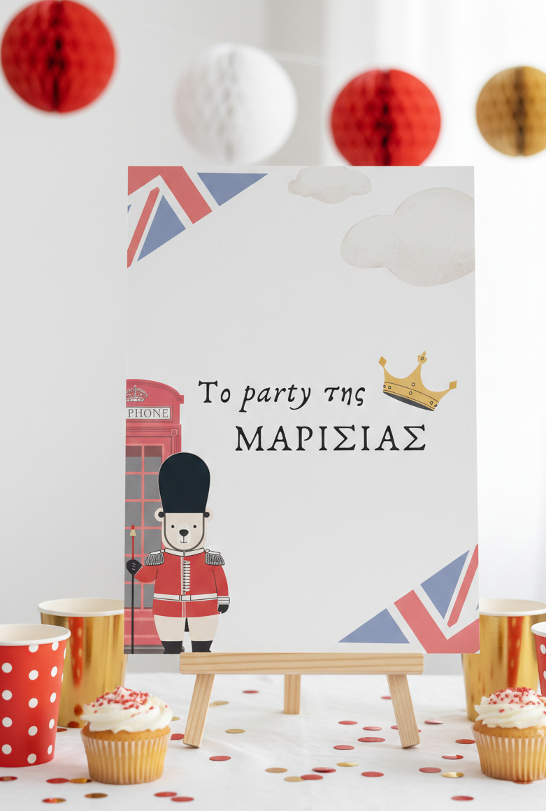 Επιγραφή party συλλογής «Her Majesty»