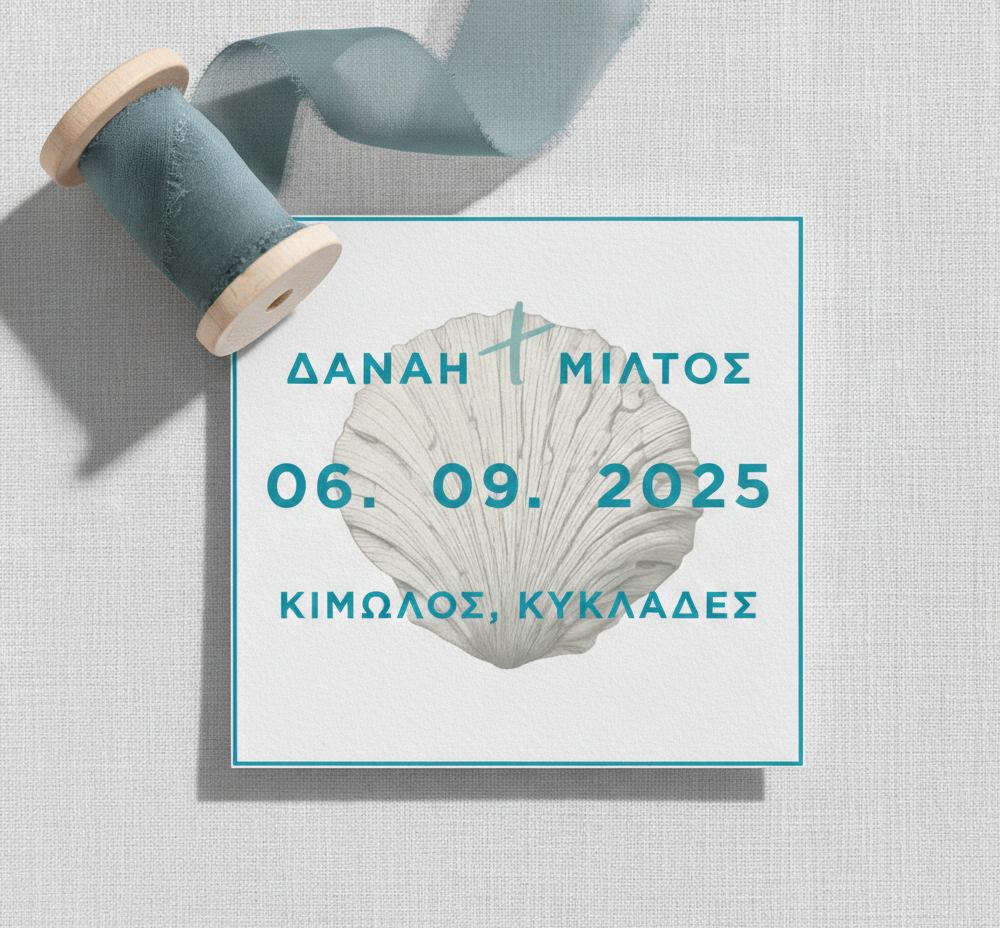 Ευχαριστήρια κάρτα συλλογής «Whispers in the Sea»