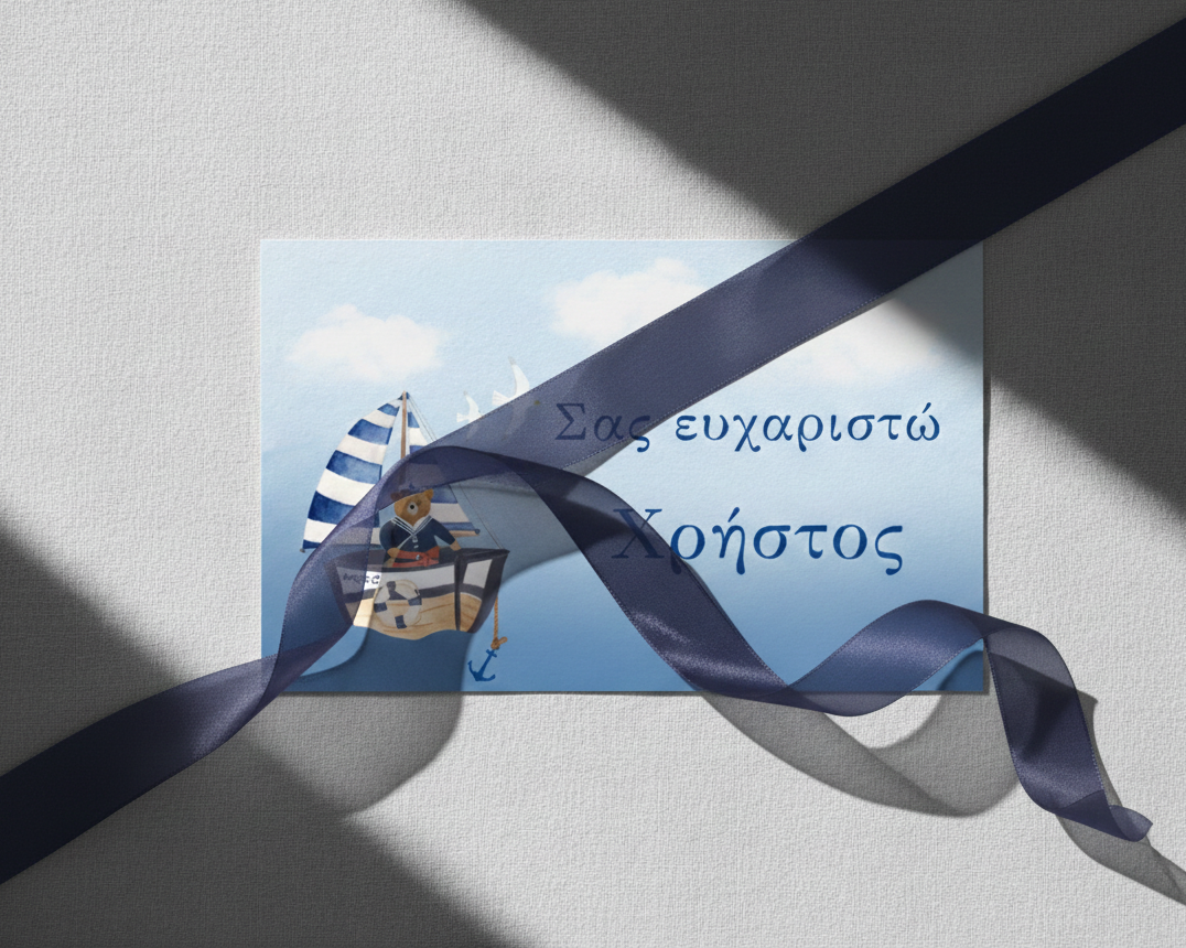 Ευχαριστήρια κάρτα συλλογής «Little Sailor»