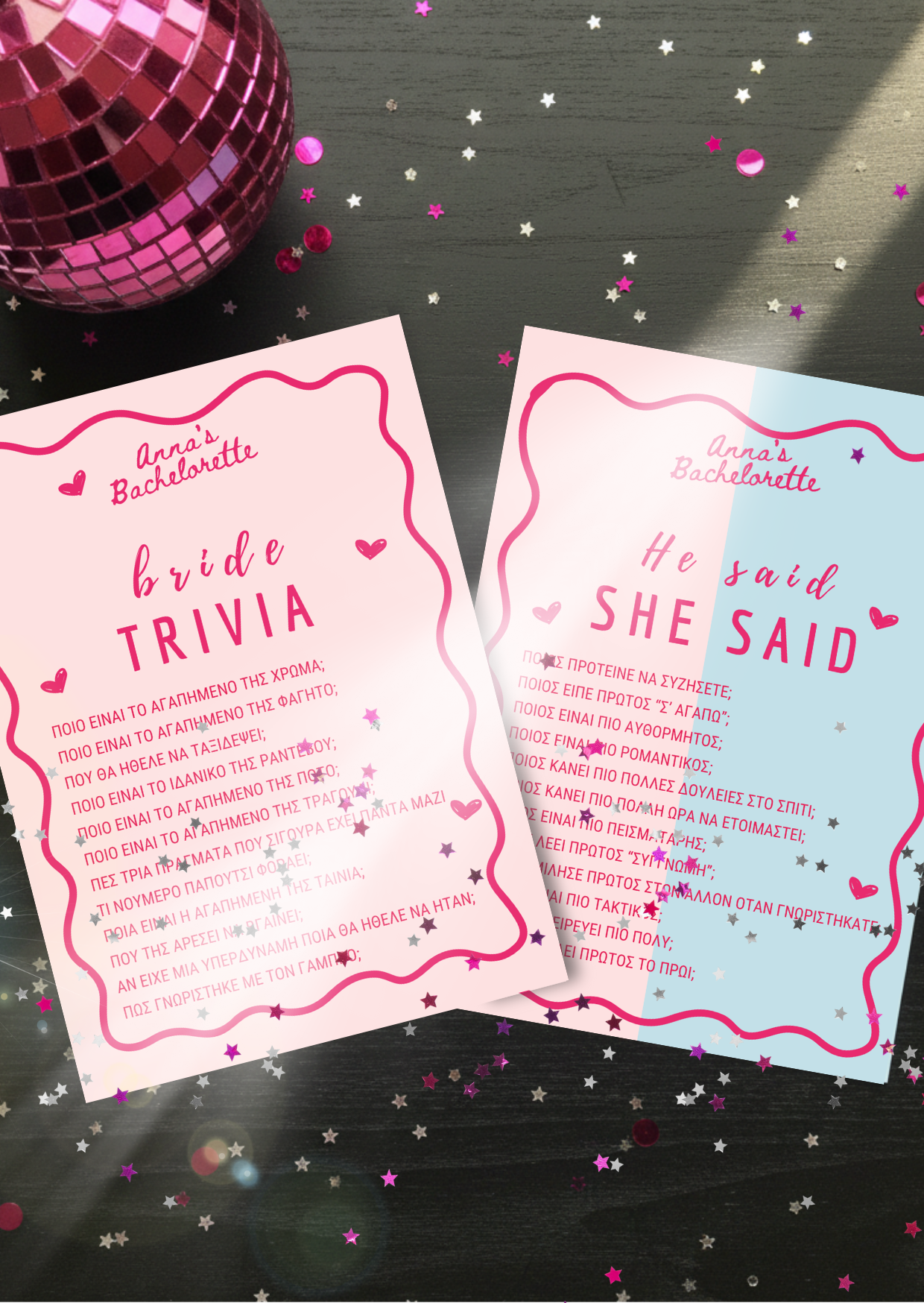 Game Cards συλλογής «Bachelorette»