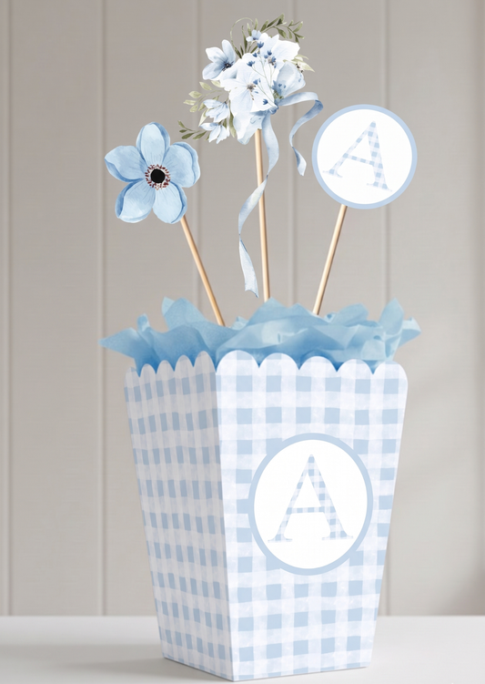 Διακοσμητικά centerpieces για τα τραπέζια συλλογής «Blooms in Blue»