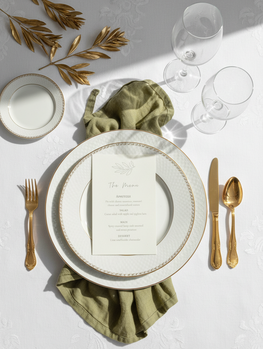 Κάρτες Μενού συλλογής «Olive Grove»