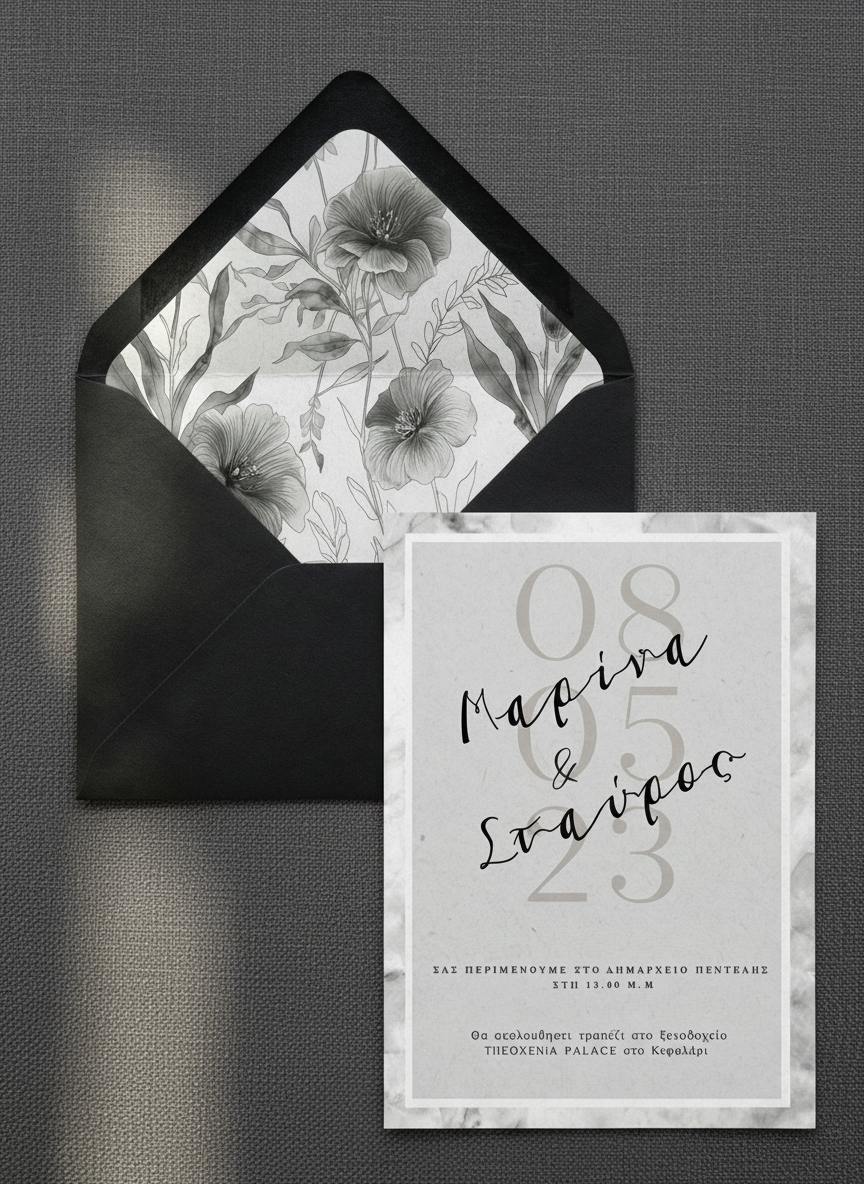 Πρόσκληση συλλογής «Marble Effect»