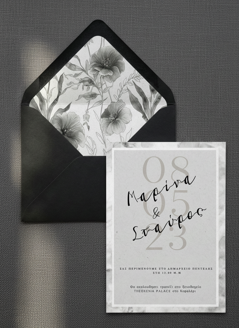 Πρόσκληση συλλογής «Marble Effect»