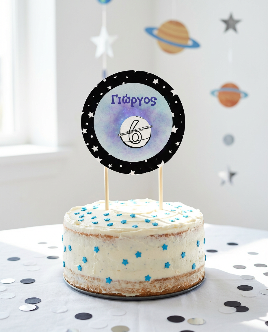 Cake topper συλλογής «Outer Space»