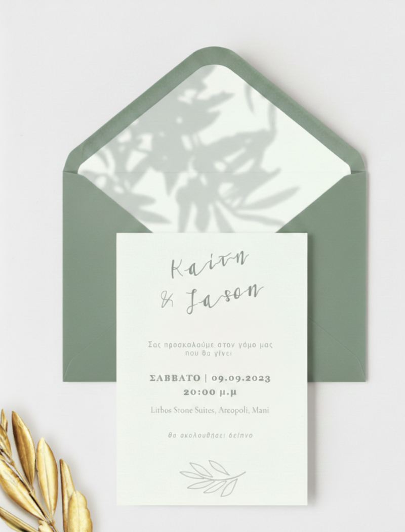 Πρόσκληση συλλογής «Olive Grove»