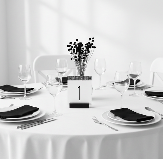 Αρίθμηση τραπεζιών συλλογής «Boho Ethnic»