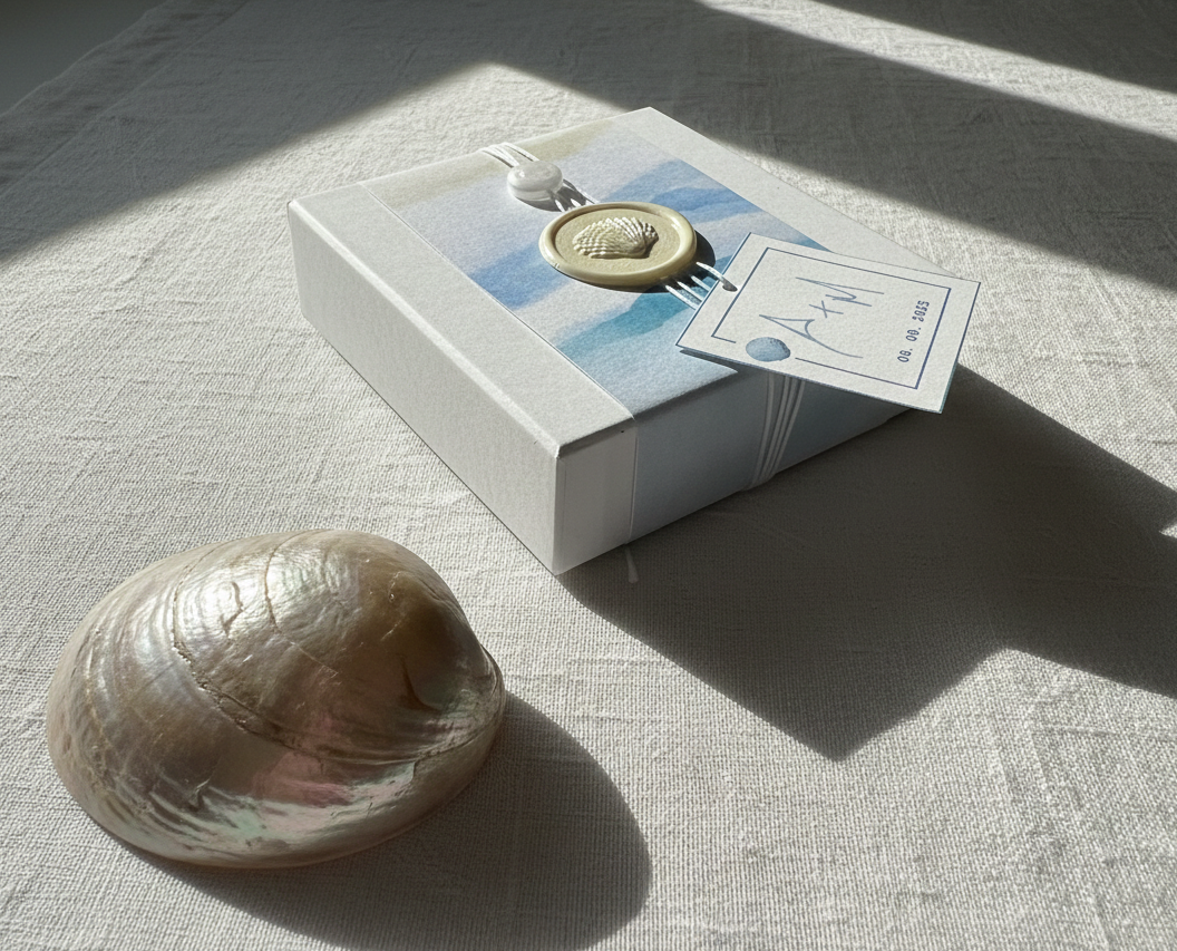Μπομπονιέρα γάμου συλλογής «Whispers in the sea»
