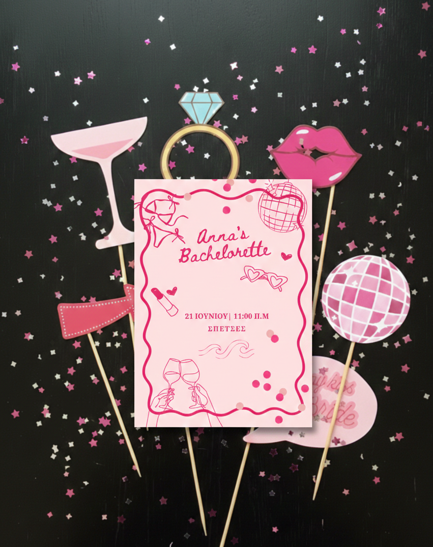 Party photo props συλλογής «Bachelorette»