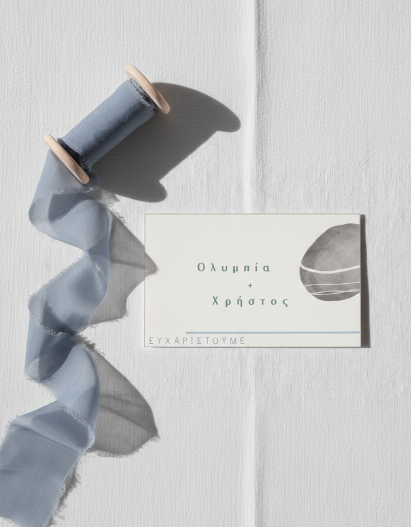 Ευχαριστήρια κάρτα συλλογής  «Pebble»