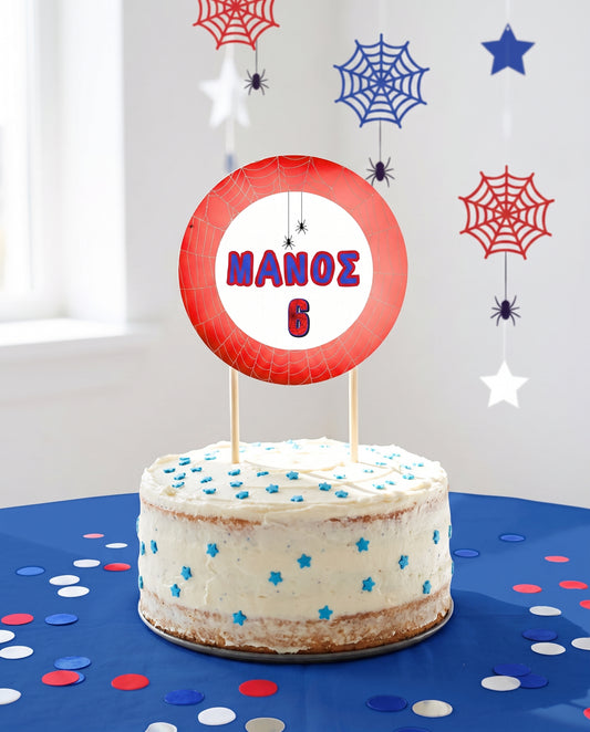 Cake topper συλλογής «Super Hero Spider Web»
