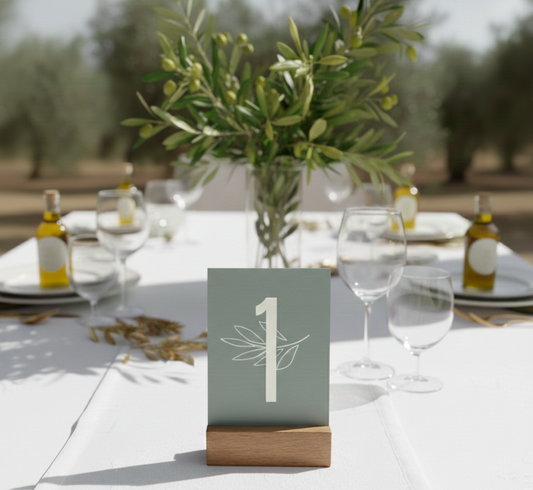 Αρίθμηση τραπεζιών συλλογής «Olive Grove»