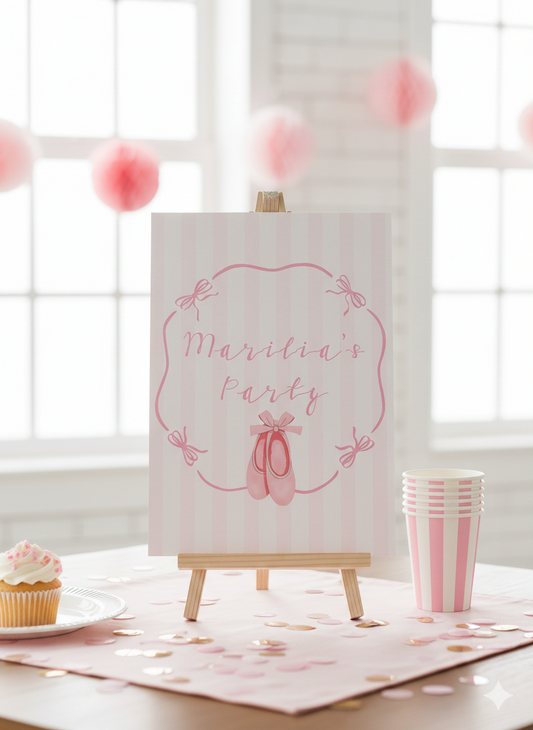 Επιγραφή party συλλογής «Ballet Class»