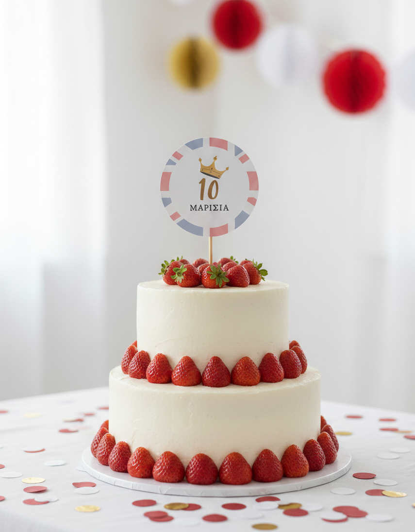 Cake topper συλλογής «Her Majesty»