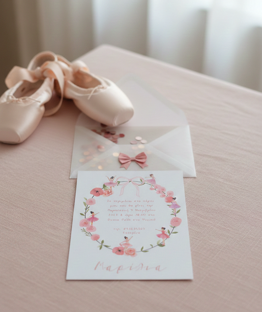 Πρόσκληση συλλογής «Ballet Class»