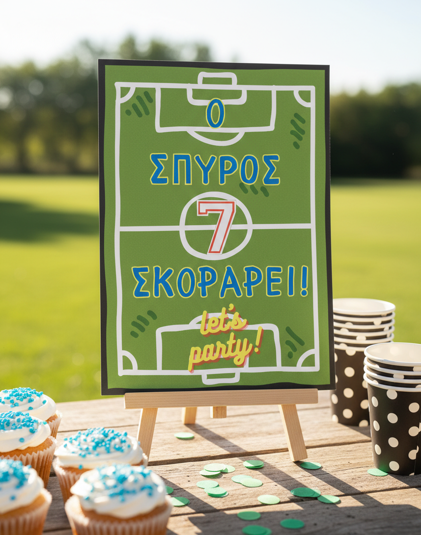 Επιγραφή party συλλογής «Goaaal!»