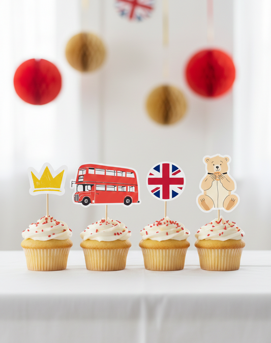 Διακοσμητικά φαγητού/cupcakes συλλογής «Her Majesty»