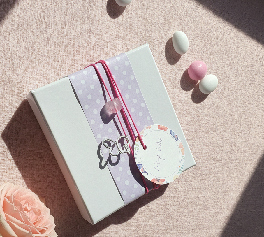Μπομπονιέρα βάπτισης συλλογής «Fly high little Butterfly»