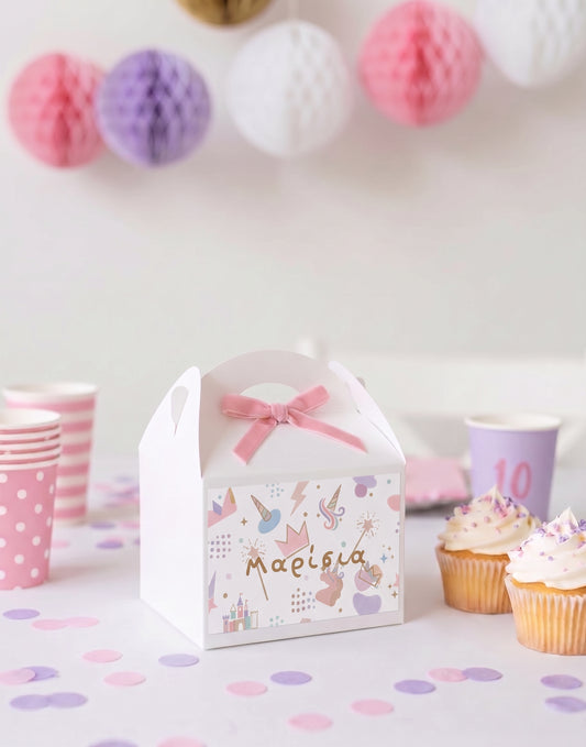Gift  box πάρτυ συλλογής «Princess Unicorn»