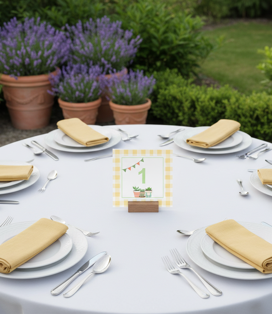 Αρίθμηση τραπεζιών συλλογής «Boho Gardener»
