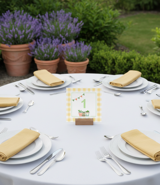 Αρίθμηση τραπεζιών συλλογής «Boho Gardener»