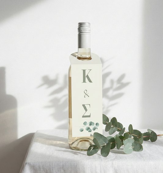 Ετικέτα για μπουκάλι κρασιού συλλογής «Eucalyptus Herbarium»