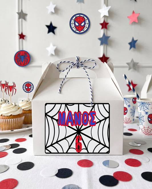 Gift box πάρτυ συλλογής «Super Hero Spider Web»