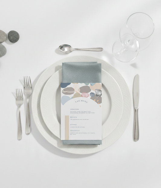 Κάρτες Μενού συλλογής «Pebble»