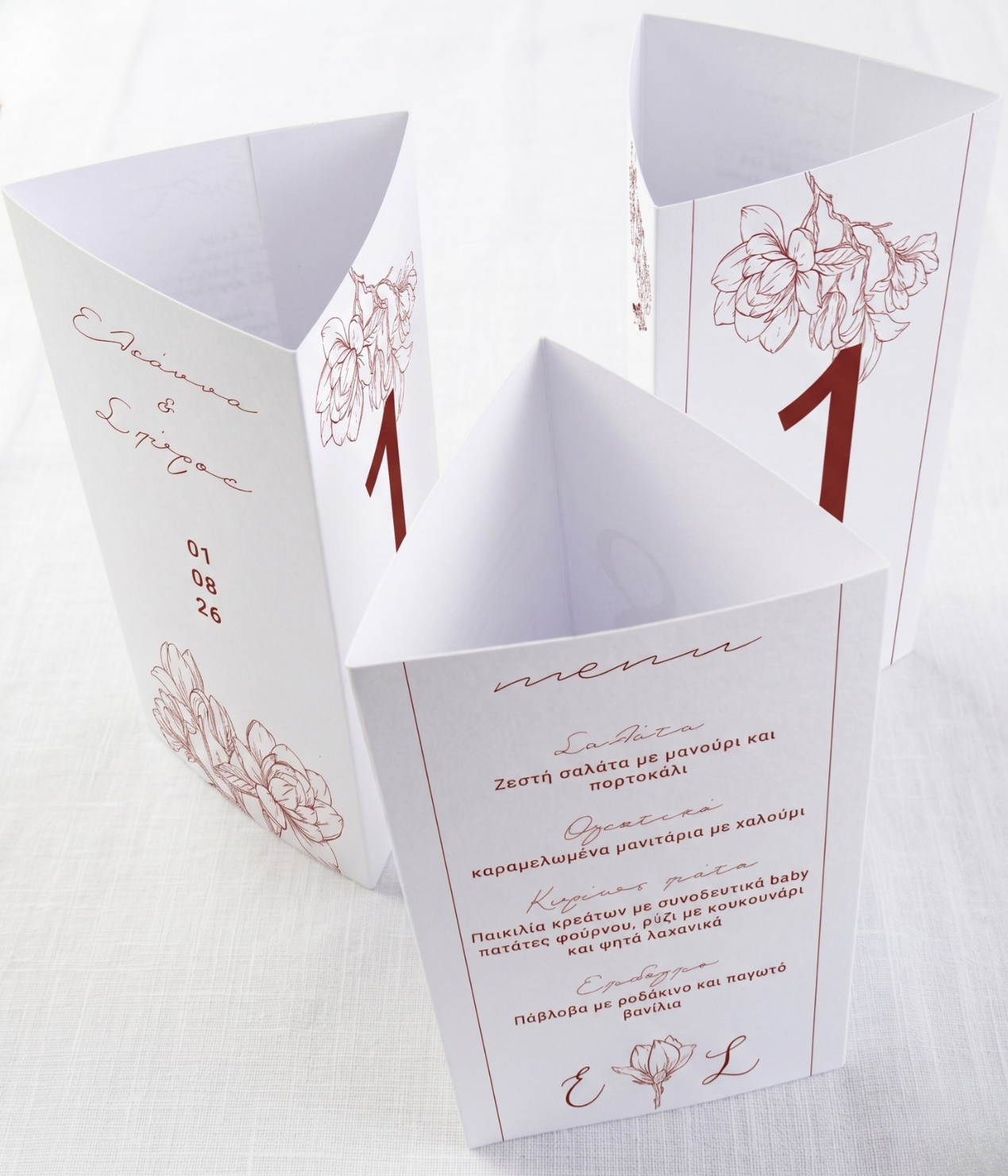 Stand Centerpiece τραπεζιού δεξίωσης συλλογής «Red Velvet»